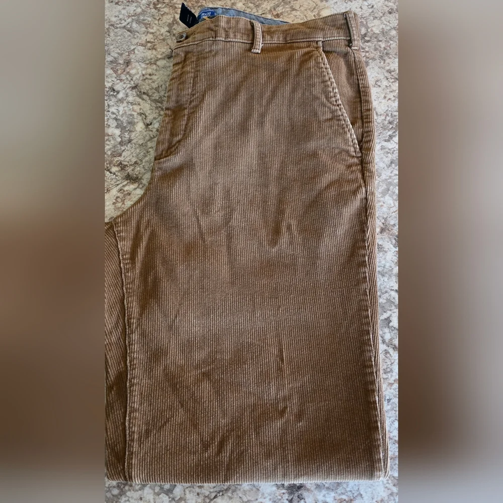Izod Classic Men's Brown Corduroy Pants Straight Leg 38x32